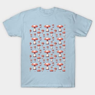 Mushroom Tiled Pattern 01 T-Shirt